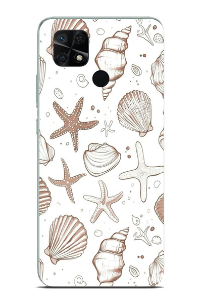 TechTree حافظة سيليكون مطبوع متوافقة مع هاتف Redmi 10C - POCO C40 مع نجم البح...