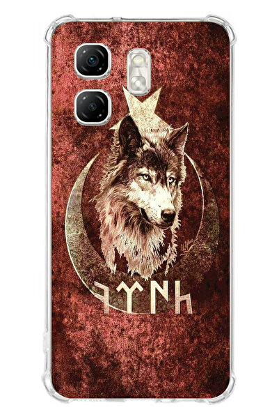 TechTree Infinix Hot 50i - حافظة سيليكون مطبوع متوافقة مع Smart 9 مع كتابة جوك ترك ونقشة بوزكويرت