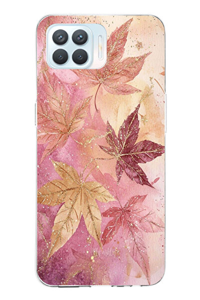 TechTree حافظة سيليكون متوافقة مع هاتف OPPO Reno 4 Lite باللونين الوردي والبو...