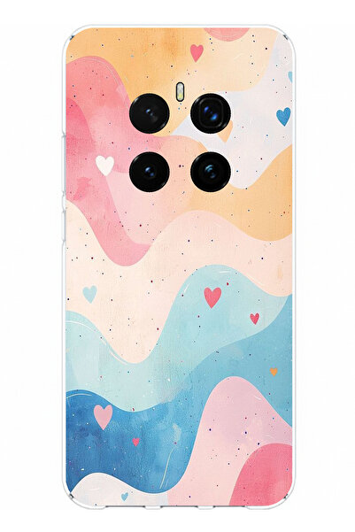 TechTree حافظة سيليكون متوافقة مع هاتف Honor Magic 7 PRO بألوان باستيل متموجة...