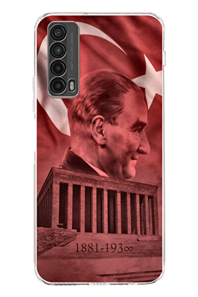 TechTree حافظة سيليكون متوافقة مع هاتف Huawei P Smart 2021 تصور صورة أتاتورك ...