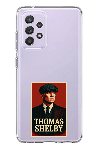 TechTree حافظة سيليكون متوافقة مع هاتف سامسونج جالاكسي A72 من توماس شيلبي مطبوع