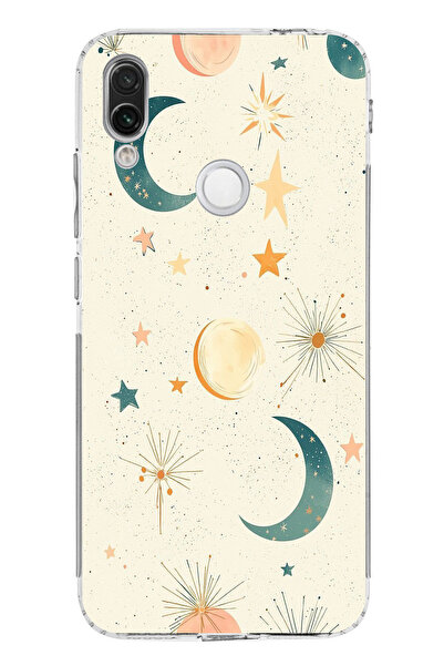 TechTree حافظة سيليكون متوافقة مع هاتف Redmi Note 7-7 PRO ذات خلفية كريمية وق...