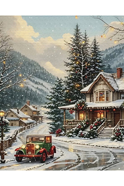 İZSA HOBİ Sayılarla Boyama Hobi Seti 40x50 Çerçeveli Numaralı Tuval Fırça Boy...