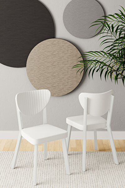 DEREN HOME Arfem Serisi 1 Adet KREM Mutfak Cafe Yemek Sandalyesi Metal İskele...