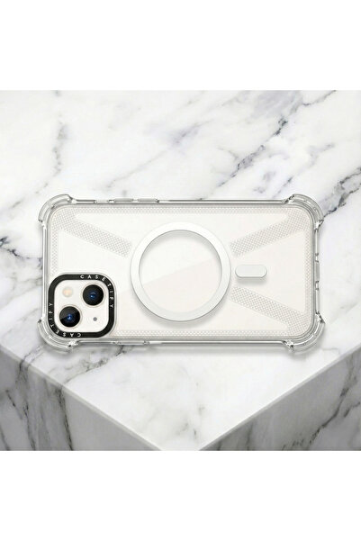 OSG İphone 13 ve 14 Uyumlu Magsafe Destekli Darbe Koruyucu Güçlendirmeli Prem...