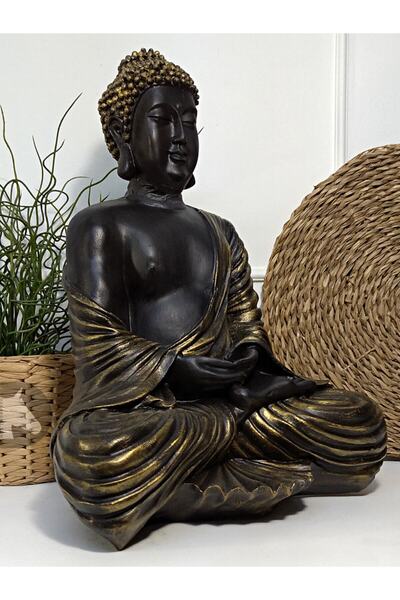 Tual Hobi Sanat Dekoratif Büyük Buda Heykel Biblo