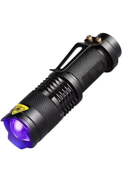AyrStore UV-102 Ultraviyole Mor Işık Fener, 365 Nm Uv El Feneri, Tırnak Oje K...
