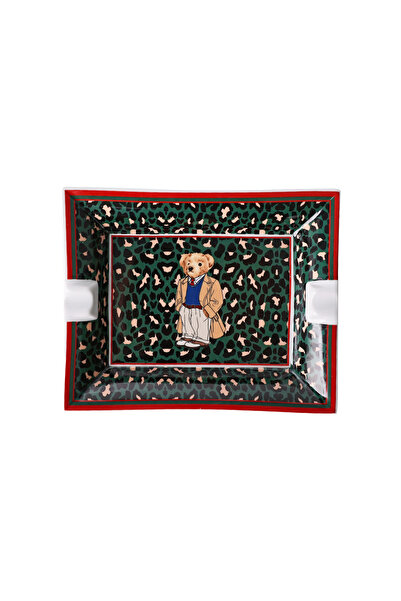 Sivella ليوبارد تيدي بير طبق رماد بورسلين