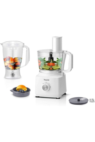 SAACHİ All-in-One Food Processor with Blender, Chopper & Juicer Attachments – NL-BFC-4964