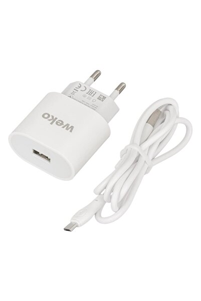 Genel Markalar WK-21441 PDU QC 3.4 AMPER ŞARJ BAŞLIK ADAPTÖRÜ + MICRO USB KABLO (NO:1)