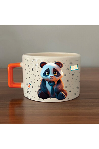 Kırtasiye Ofisi الباندا الحزينة - المهنة: معلم، كوب هدية مهنية مربع الشكل بمق...