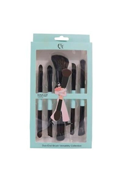 BEAUTY SYSTEM Dual-Ended Makeup Brush Set by - 5 Pieces | Random Color