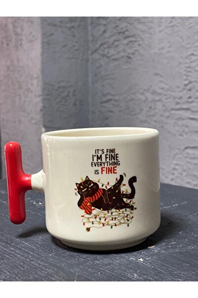 Kırtasiye Ofisi It`s fine, I`am fine, everythingKırmızı Kulplu T Yılbaşı Hedi...