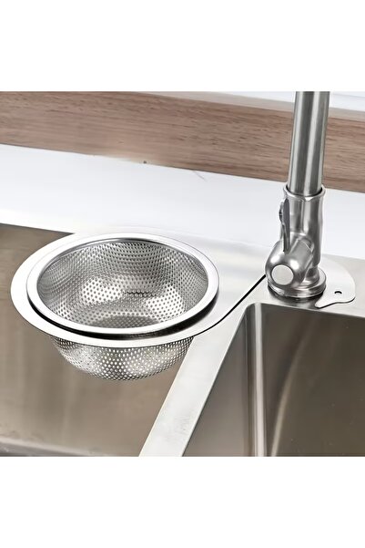 RED KİTCHEN "Paslanmaz Çelik Kaz Şekilli Lavabo Süzgeci - Mutfak Evye Köşe Gider Filtresi"