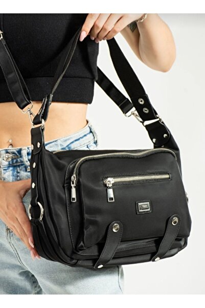 eflanmoda Γυναικεία τσάντα ώμου και χιαστί από μαλακό δέρμα με πολλαπλές θήκες