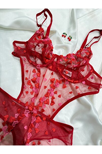 İNKO İÇ GİYİM Δώρο για την Ημέρα του Αγίου Βαλεντίνου Κόκκινη καρδιά με ενισχ...