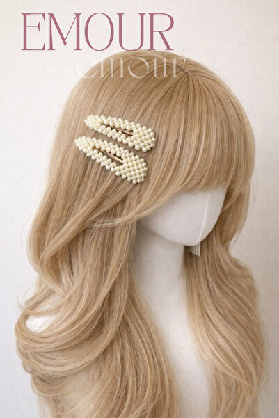 emour İncili Çıtçıt Toka ,İnci Klips Toka,İnci Taşlı Toka Seti,Kadın Toka Set...