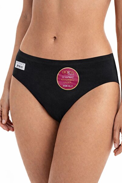 QULAT 3-Pack Laser Cut Stitch-Free Non-Slip Bottom Underwear Slip Panties