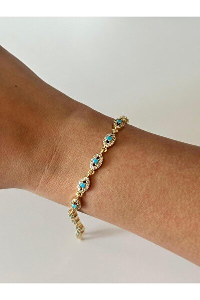 Charmist 14K Çelik Üzeri Altın Kaplama Zirkon Taşlı Özel Seri Bileklik