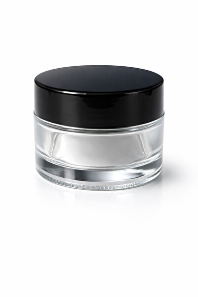 makrobay 10 Pieces 50 ml Luxury Glass Cream Jars - Empty Cosmetic, Ointment and Box Set with Leakproof Lids