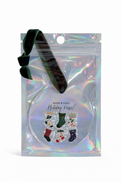 nukoo زينة عيد الميلاد مصنوعة يدويًا من البليكسي 6 سم |   هدية أنيقة مع نمط ه...