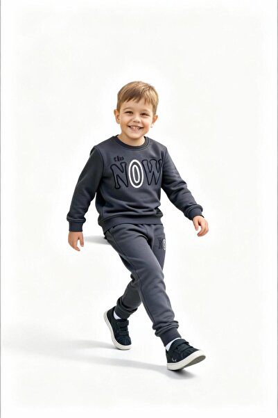 tuma collectıon Erkek Çocuk Kışlık Eşofman Takımı Sweatshirt Alt Pamuklu Üç İ...