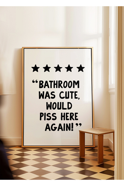 ARTHOUSECOLLECTIVE Baia era drăguță - Tipografie / Baie / Colectie WC - Poste...