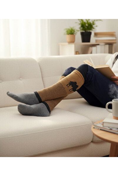 WOODMEN واقي الركبة من الصوف الطبيعي، واقي الركبة من صوف الجمل، واقي الركبة ل...