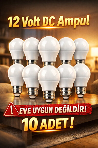 PROICH 12v Volt Dc 6500 Kelvin Beyaz Renk 10 Adet Led Ampul