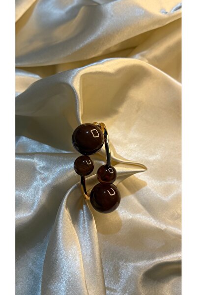 BUSİELLE JEWELRY Agate Stone Adjustable Stainless Steel Bracelet