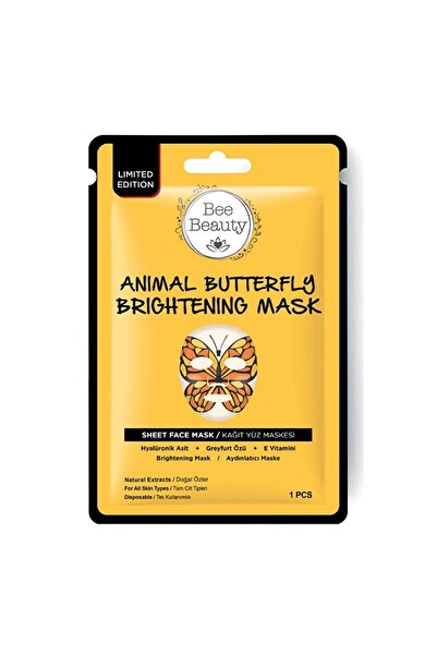 Bee Beauty Butterfly-shaped face mask for unifying, moisturizing, and nourish...