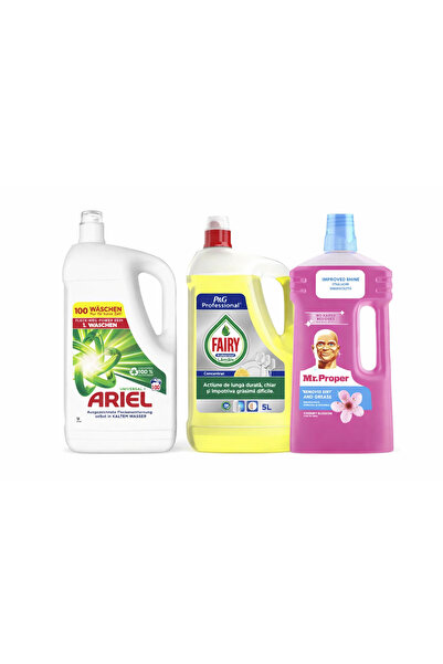 PROPER Laundry detergent set (5L) and dishwashing detergent set (5L) + cleani...