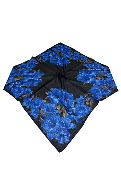 Butik New Season Floral Cotton Square Soft Scarf