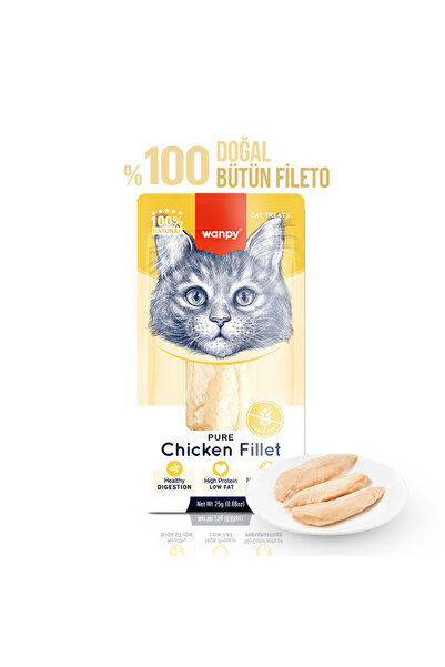 Wanpy Tavuk Fileto 25g Kedi Ödülü (6 Adet)