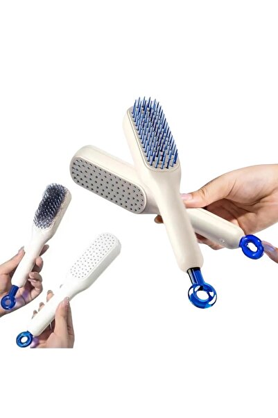Neler Geldi Neler 1Pc Magic Retractable Comb Self-Cleaning Hair Brush Easy Cl...