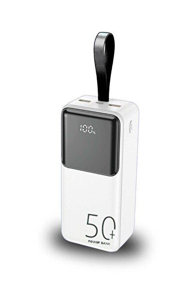 Jastech بنك طاقة JahTec بسعة 50000 مللي أمبير - شحن سريع بقوة 22.5 واط، منفذان USB ومنفذ Type-C PD، مثالي للاستخدام الخارجي والكاميرا