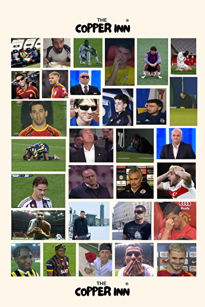 The Copper Inn 31 Adet Futbolcu Mood Meme Komik Sticker Seti Bullet Journal L...