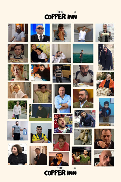 The Copper Inn 34 Adet Türk Popüler Kültür Meme Mood Sticker Set Komik Bullet Journal Laptop Ajanda Çıkartma Etiket