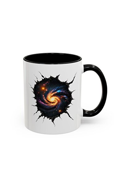 MRN Tasarım 3D Mug Galaxy Themed Special Design Porcelain Mug - Gift Mug