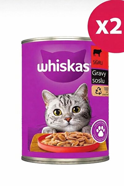 Whiskas Kedi Maması Konserve Biftekli 400 Gr 2 Adet