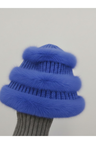 Vanya Women's Luxury Fur Detailed Knitted Beanie