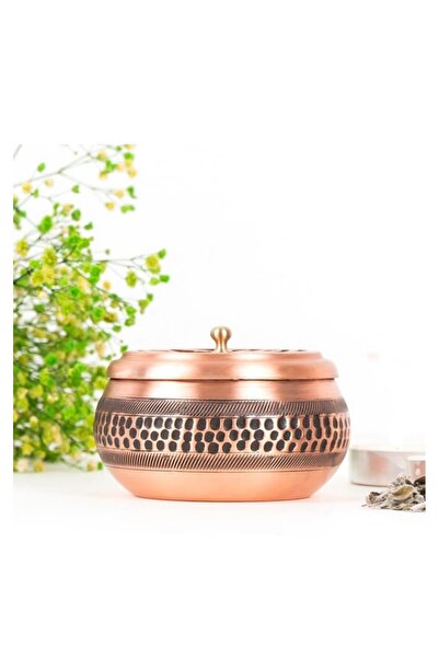 Mitr Bakır Kulpsuz Demet & Reçine Tütsülük (Büyük)