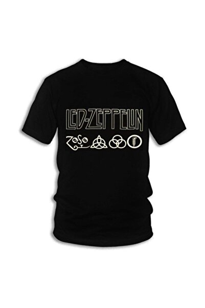 orijintex Tricou negru pentru bărbați Led Zeppelin