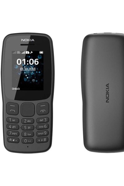 Nokia Nokia 106 Dual SIM, Black, Made in Vietnam, 2-year warranty