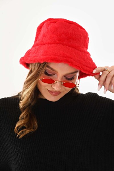 LA SEFA Plush Bucket Bucket Hat