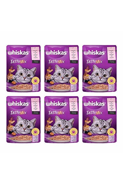 Whiskas Pouch Tasty Mix Somunlu Havuçlu 85 gr 6 Adet