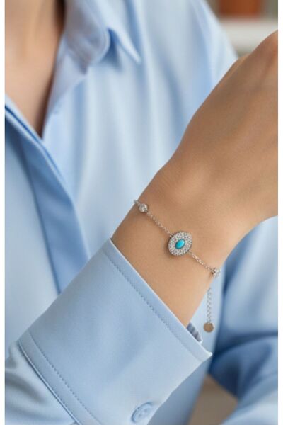 AKSESUARIM Women's Zircon Stone Steel Bracelet