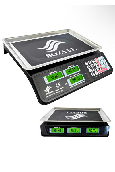 İksa Bozyel ACS-809T Elektronik Terazi - 40 KG Kapasite 2 GR Hassasiyet - Şar...