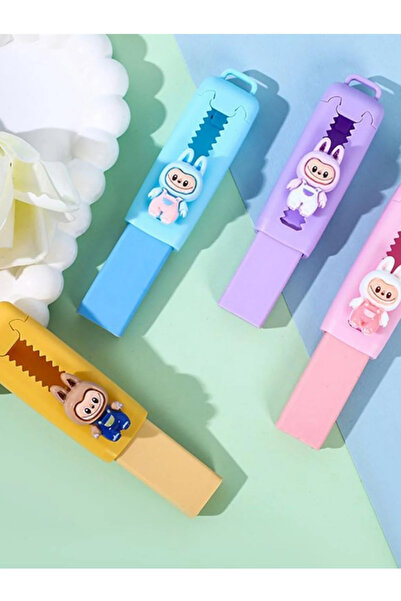 ÖZ KIRTASİYE Labubu Pastel Renkler Sevimli Sürgülü Silgi (1 adet)